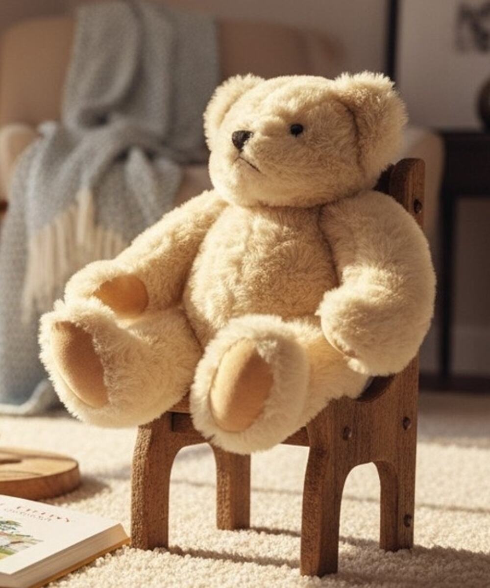 Vermont Teddy Bear 15" Fully Jointed Plush Handmade USA Stuffed Animal